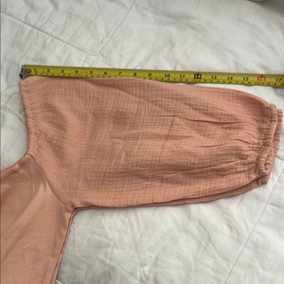 Sanctuary Pink Puff Sleeve Fitted Blouse - Picture 7 of 9